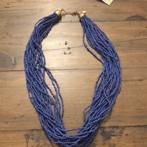 Blue beaded necklace